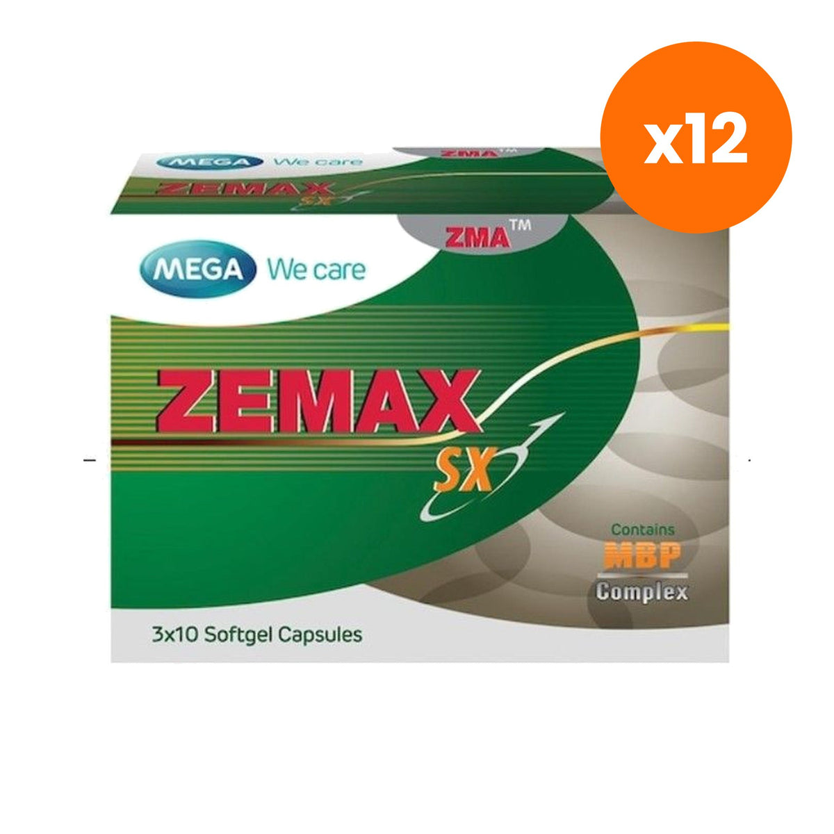 Mega We Zemax SX MBP Complex Capsules Men's 30 Capsules