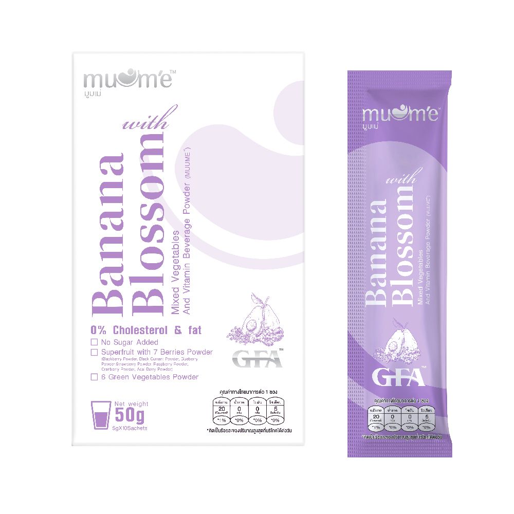 Muume Banana Blossom Plus Mixed Berry Drink Powder — 50 g