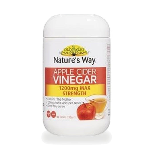 Nature's Way Apple Cider Vinegar Tablets 1,200mg — 90 Tablets