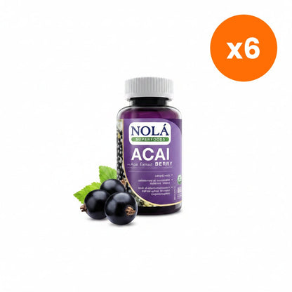 Nola Freeze Dried Acai Berry Vegan Capsules 30 Capsules