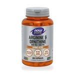 NOW Foods Arginine & Ornithine Capsules 500mg/250mg — 100 Capsules