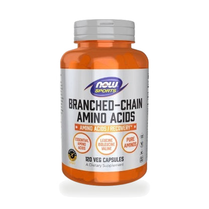 NOW Foods BCAA Blast Powder — 120 Veg Capsules