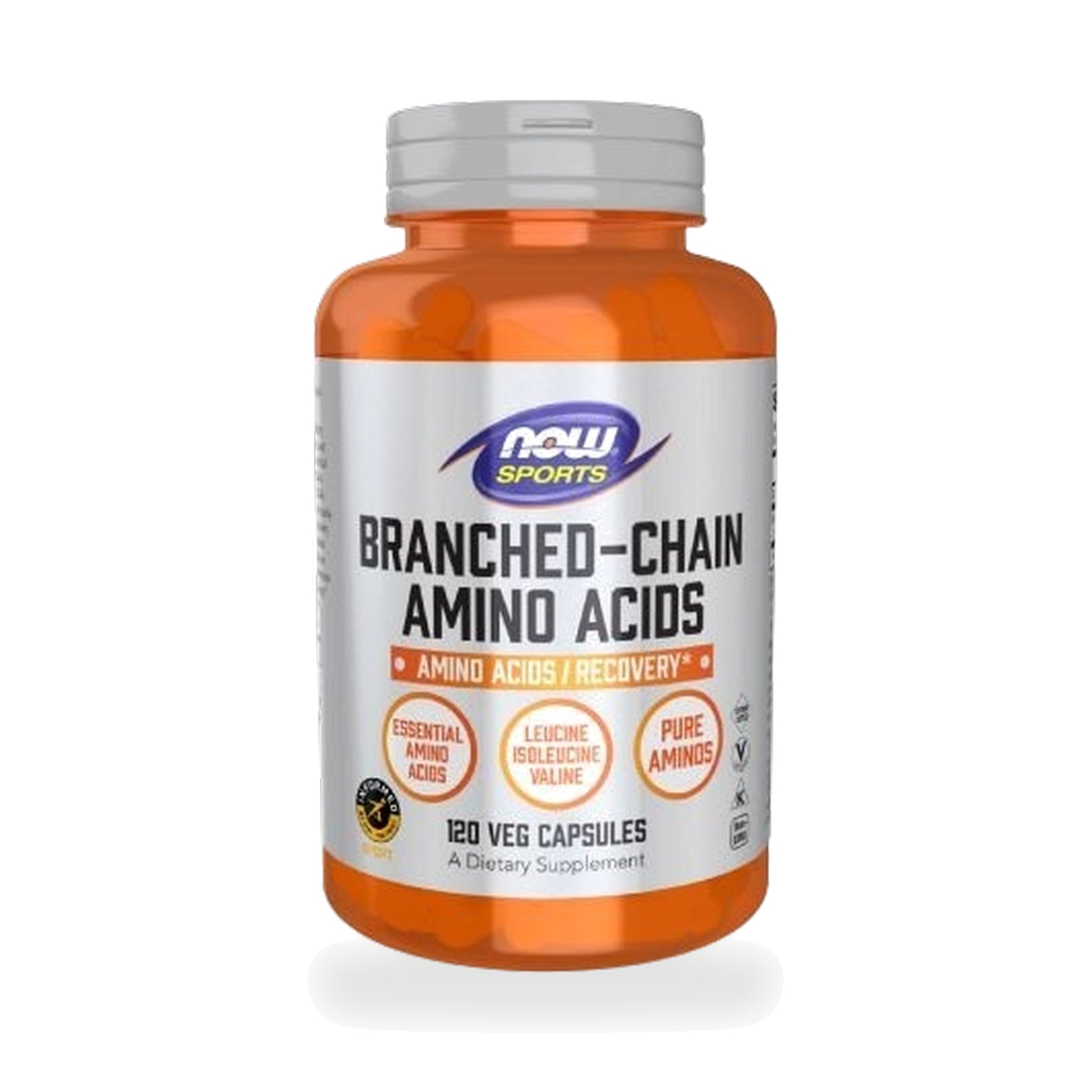 NOW Foods BCAA Branched-Chain Amino Acids Veg Capsules — 120 Veg Capsules