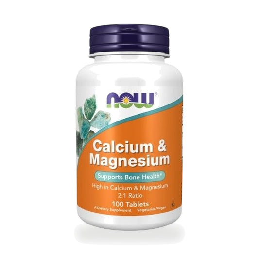 NOW Foods Calcium & Magnesium 2:1 Tablets — 100 Tablets