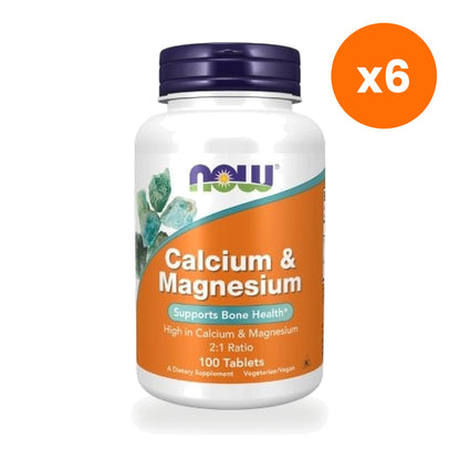 NOW Foods Calcium Magnesium 2 to 1 Tablets 100 Tablets