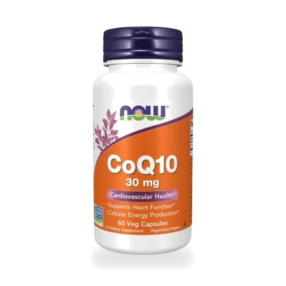NOW Foods CoQ10 Veg Capsules 30mg — 60 Veg Capsules