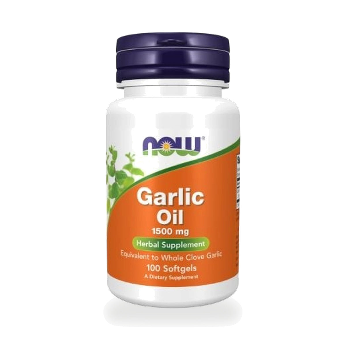 NOW Foods Garlic Oil Softgels 1,500mg Equivalent — 100 Softgels