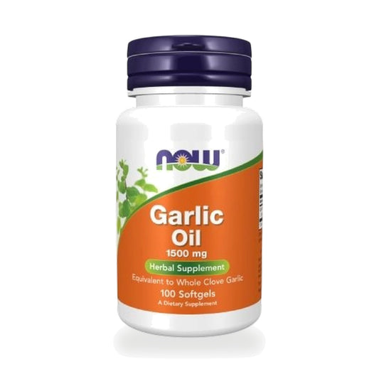 NOW Foods Garlic Oil Softgels 1,500mg Equivalent — 100 Softgels