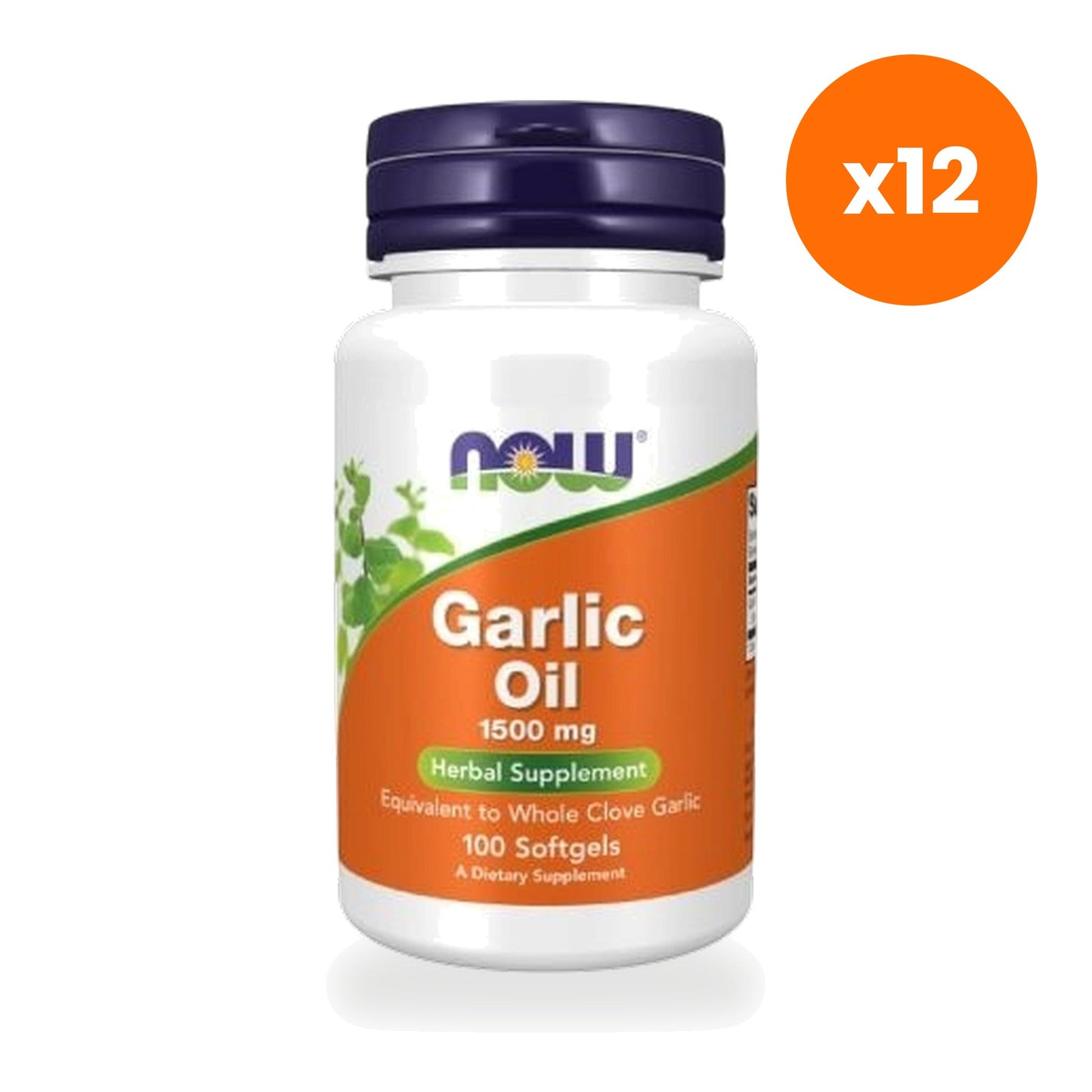 NOW Foods Garlic Oil Softgels 1500mg Equivalent for Heart Health Support 100 Softgels