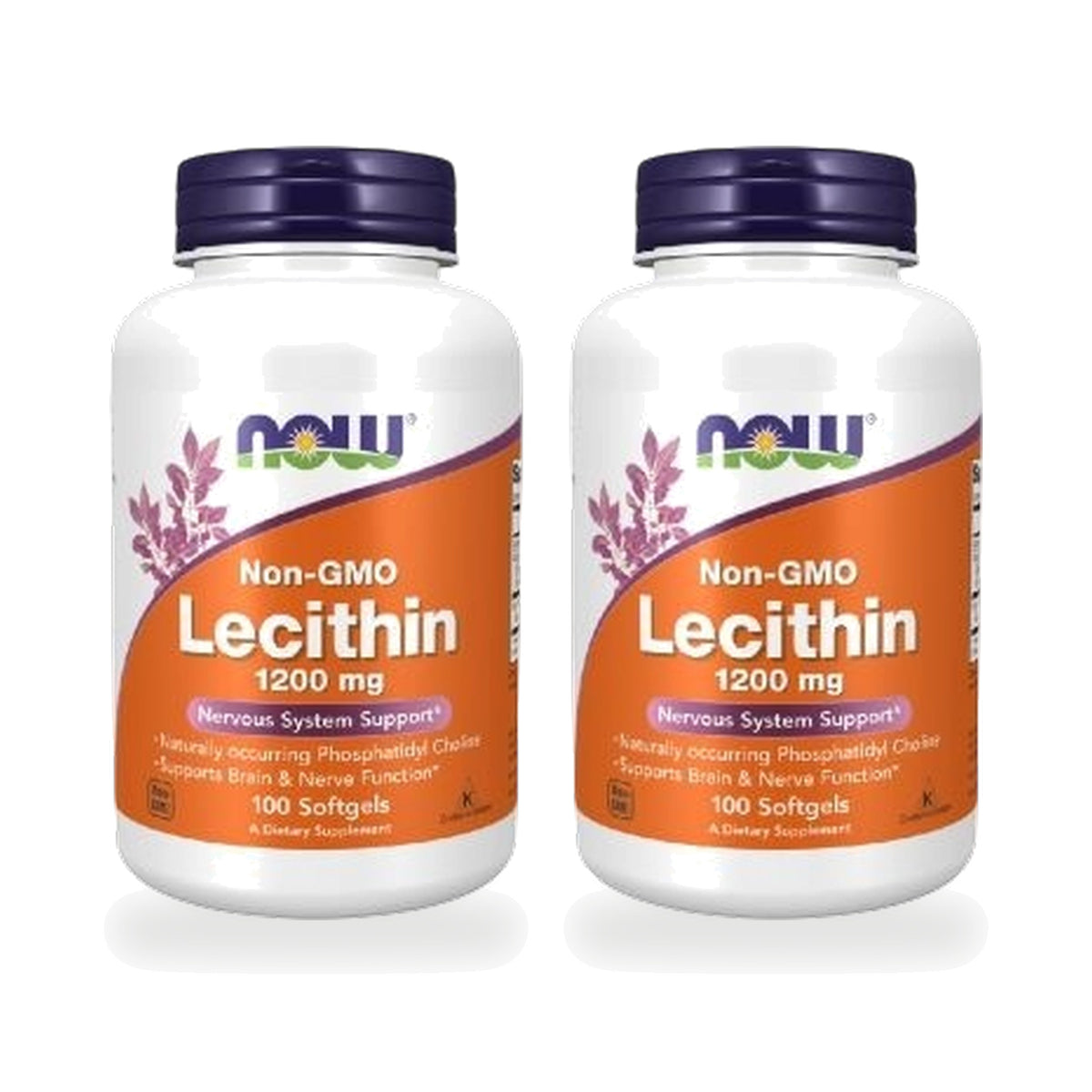 NOW Foods Lecithin 1,200mg Softgels — Twin Pack
