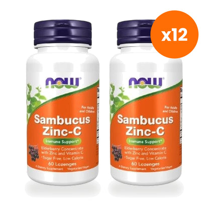 NOW Foods Sambucus Zinc C Elderberry Chewable Twin Pack