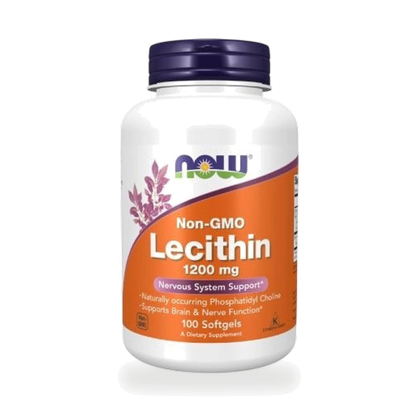 NOW Foods Soy Lecithin Softgels 1,200mg — 100 Softgels