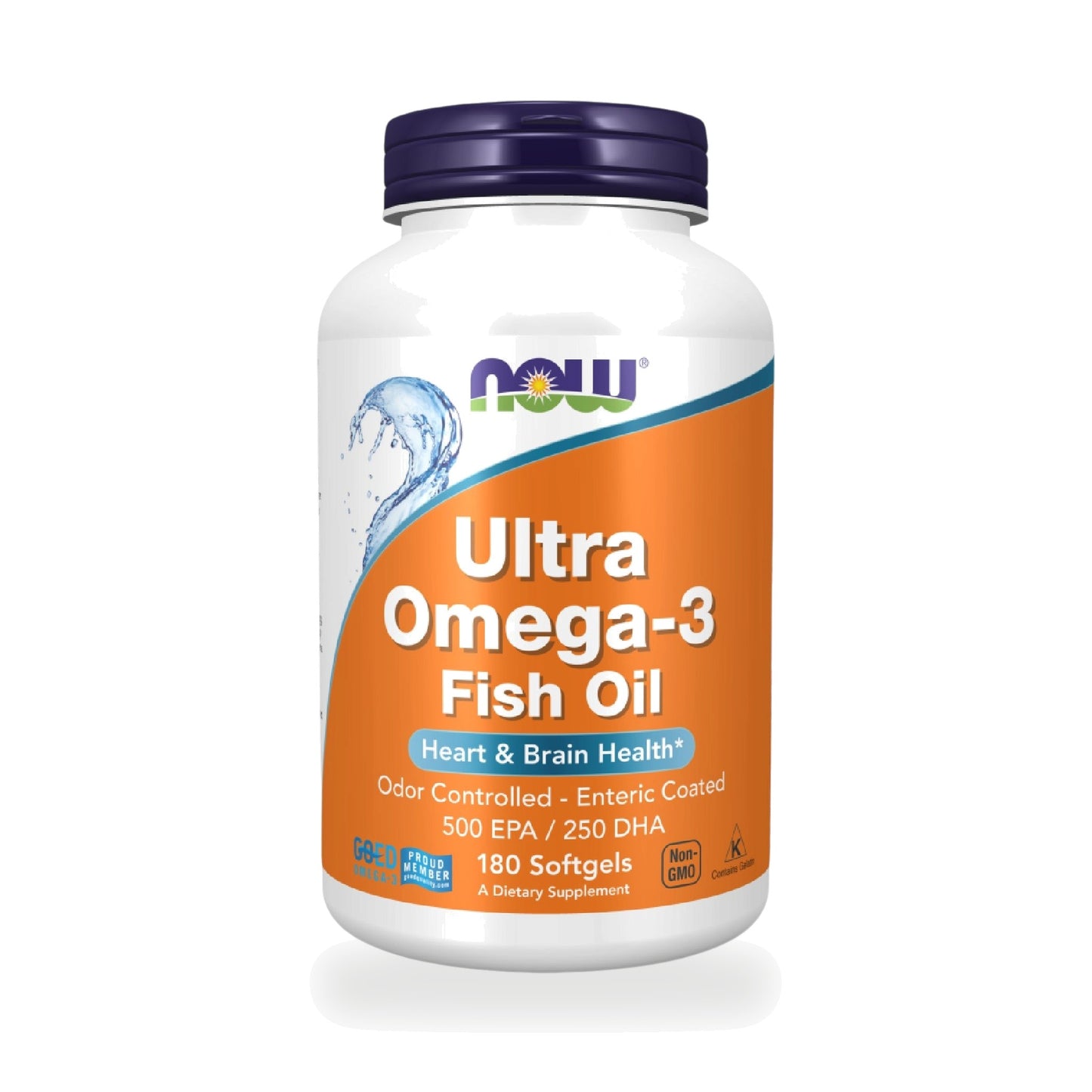 NOW Foods Ultra Omega-3 Fish Oil Softgels 1,000mg — 180 Softgels