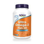 NOW Foods Ultra Omega-3 Fish Oil Softgels 1,000mg — 180 Softgels