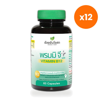 Ouay Un Osoth Bacopa G Plus Ginseng B12 60 Capsules