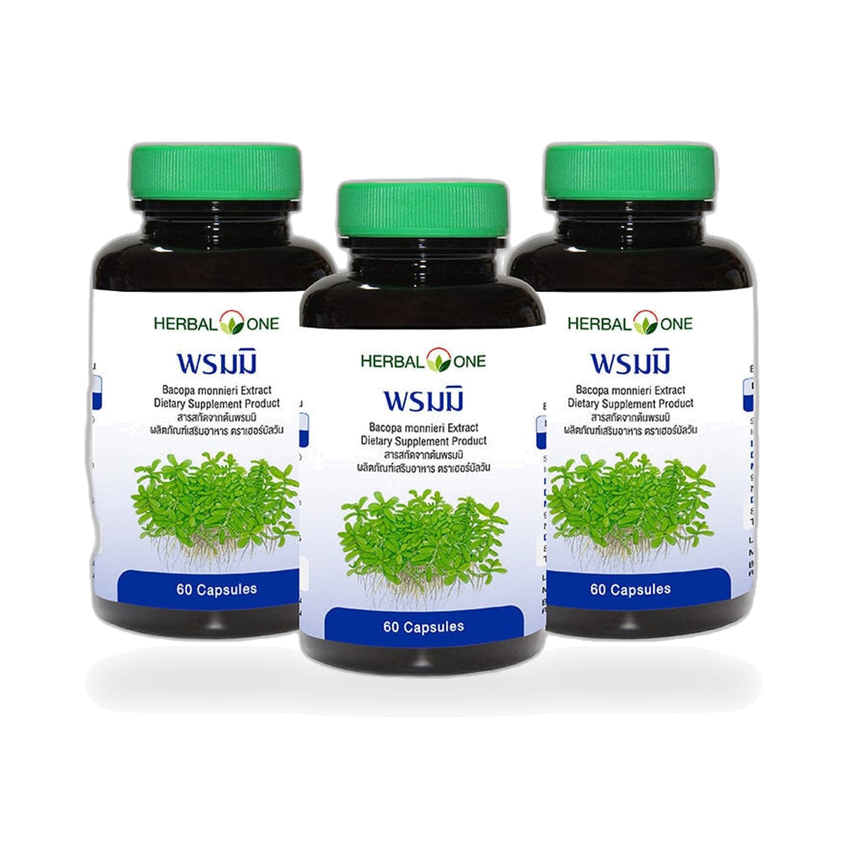 Ouay Un Osoth Herbal One Bacopa Extract Capsules 300mg — 3 x 60 Capsules