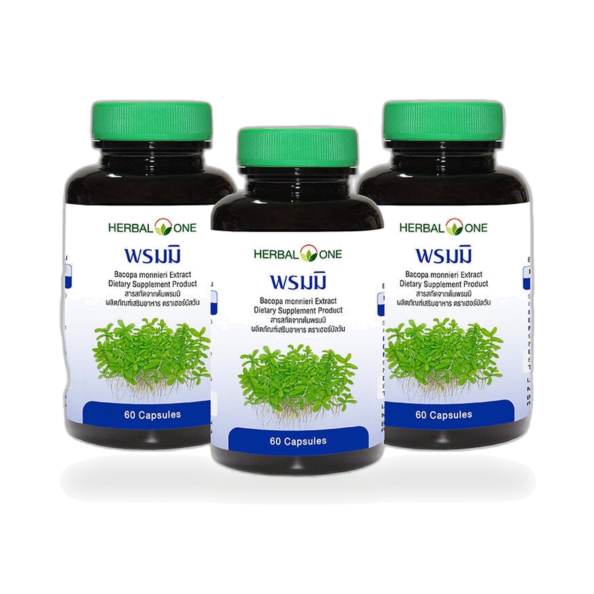 Ouay Un Osoth Herbal One Bacopa Extract Capsules 300mg — 3 x 60 Capsules
