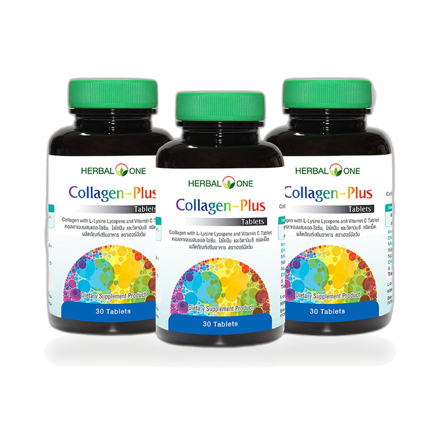 Ouay Un Osoth Herbal One Collagen-Plus Marine Collagen Tablets 800mg — 3 x 30 Tablets