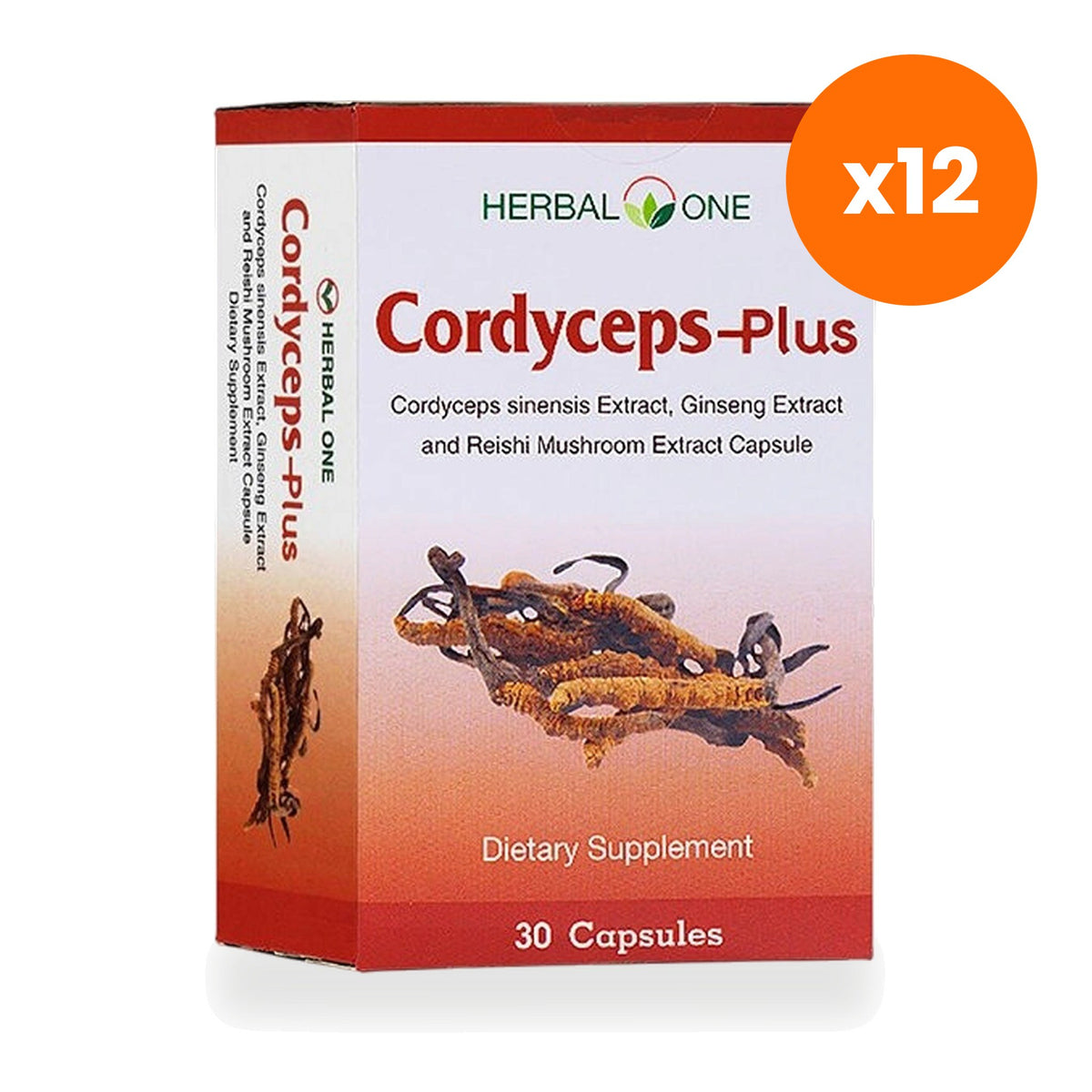 Ouay Un Osoth Herbal One Cordyceps Plus Ginseng 30 Capsules