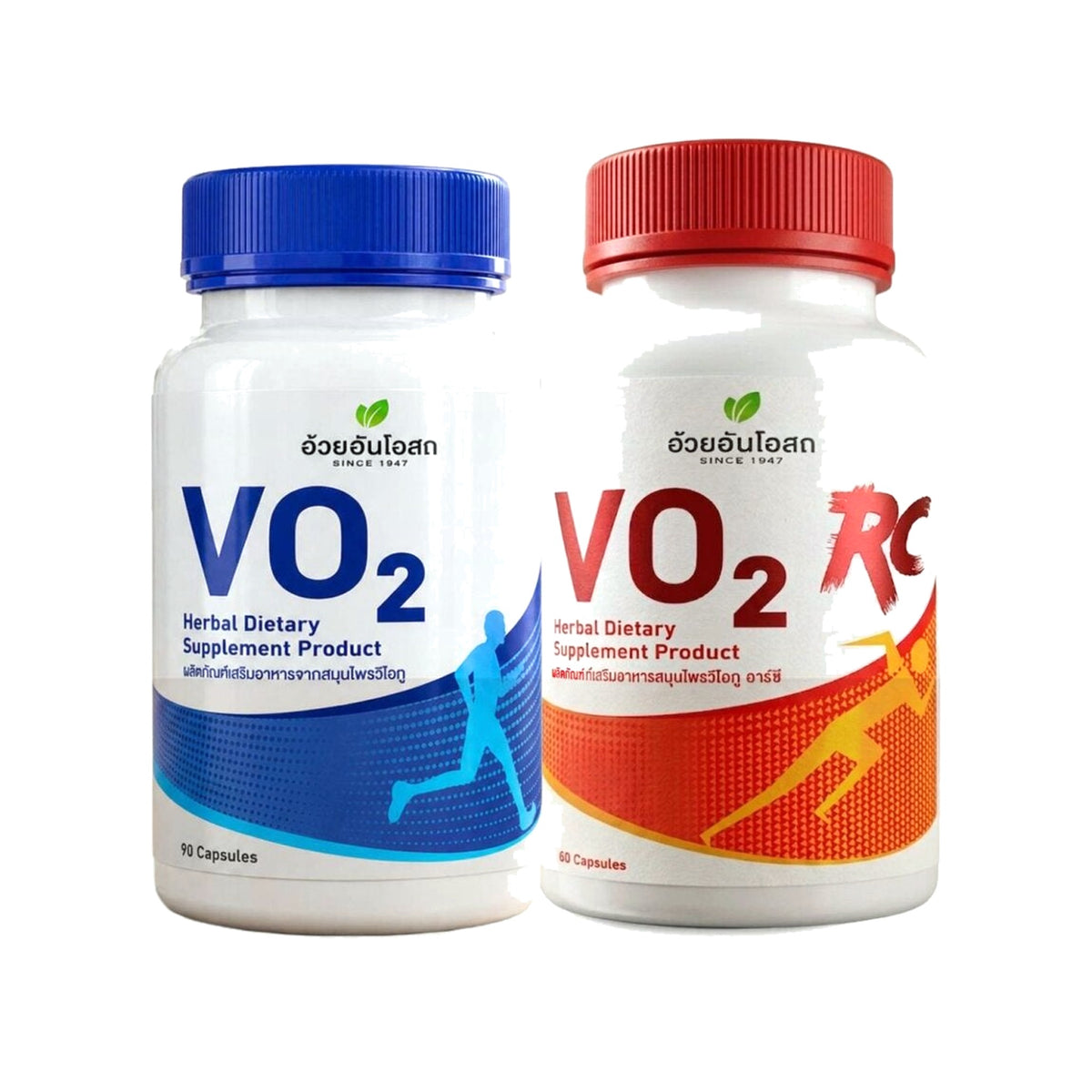 Ouay Un Osoth Herbal One Drive M.H.R Sports Set VO2 & VO2 RC Capsules — 90 + 60 Capsules