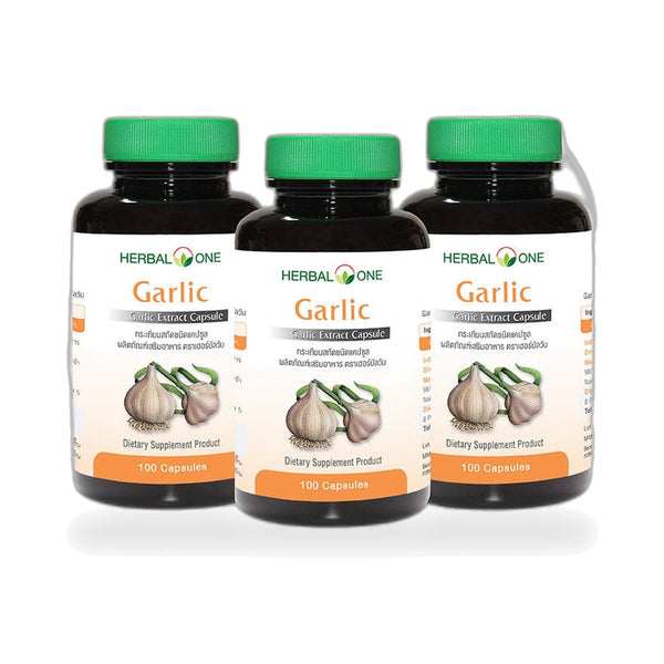 Ouay Un Osoth Herbal One Garlic Extract Capsules 300mg — 3 x 100 Capsules