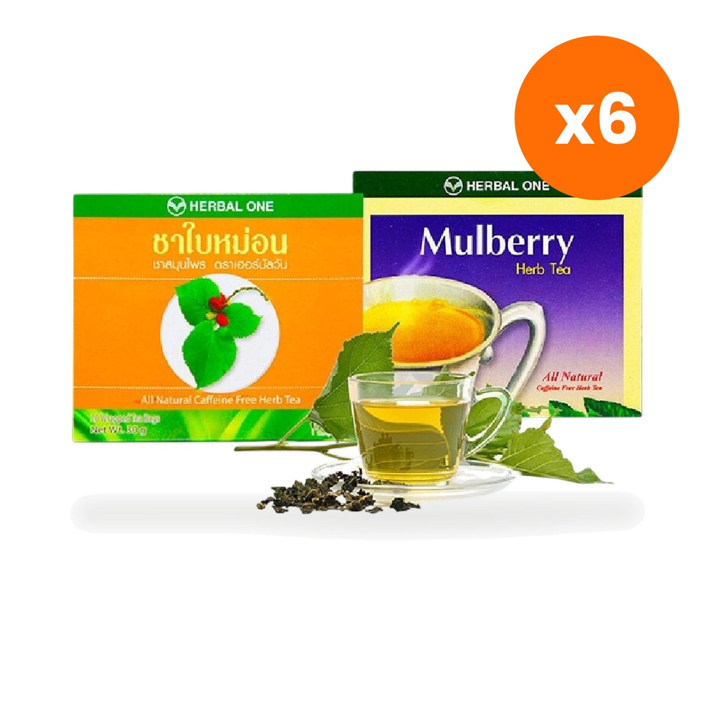 Ouay Un Osoth Herbal One Mulberry Tea Caffeine Free for Antioxidant Support 20 Tea Bags