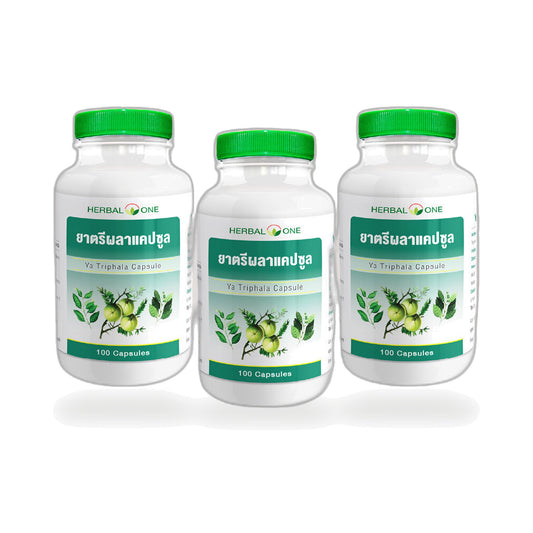 Ouay Un Osoth Herbal One Triphala Capsules — 3 x 100 Capsules