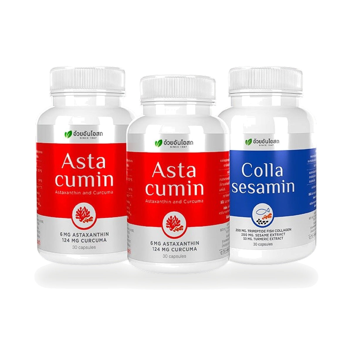 Ouay Un Osoth Premium Series Set — Set 6: 2 Astacumin + 1 Colla-Sesamin