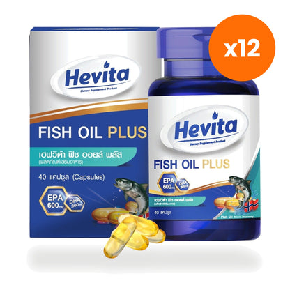 Panapat Fish Oil Plus EPA 600mg DHA 300mg for Heart and Brain Health 40 Softgels