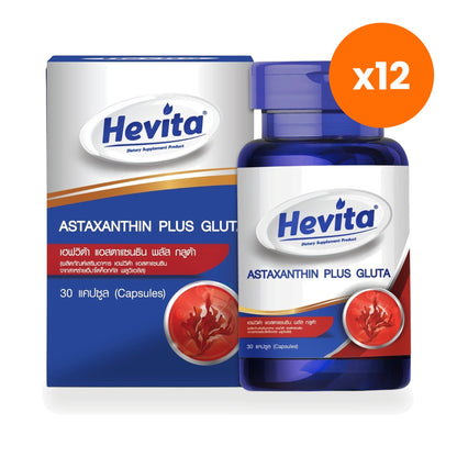 Panapat Hevita Astaxanthin Plus Glutathione for Skin Radiance 30 Capsules