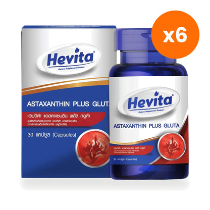 Panapat Hevita Astaxanthin Plus Glutathione for Skin Radiance 30 Capsules