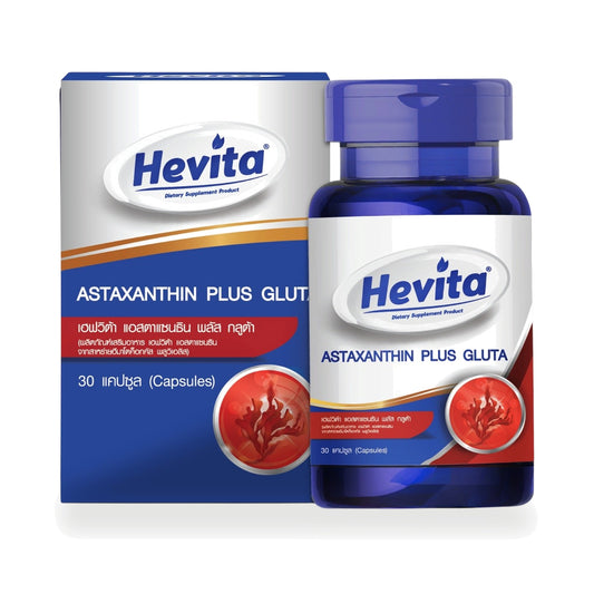 Panapat Hevita Astaxanthin Plus Glutathione Capsules — 30 Capsules