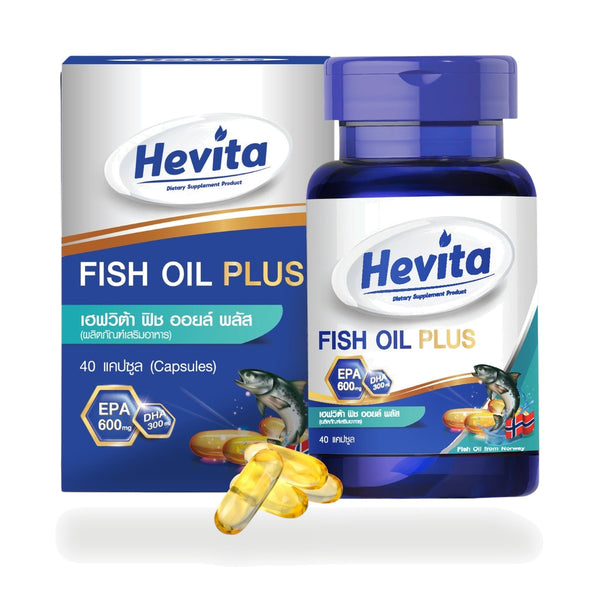 Panapat Hevita Fish Oil Plus Norwegian EPA 600mg DHA 300mg — 40 Softgels