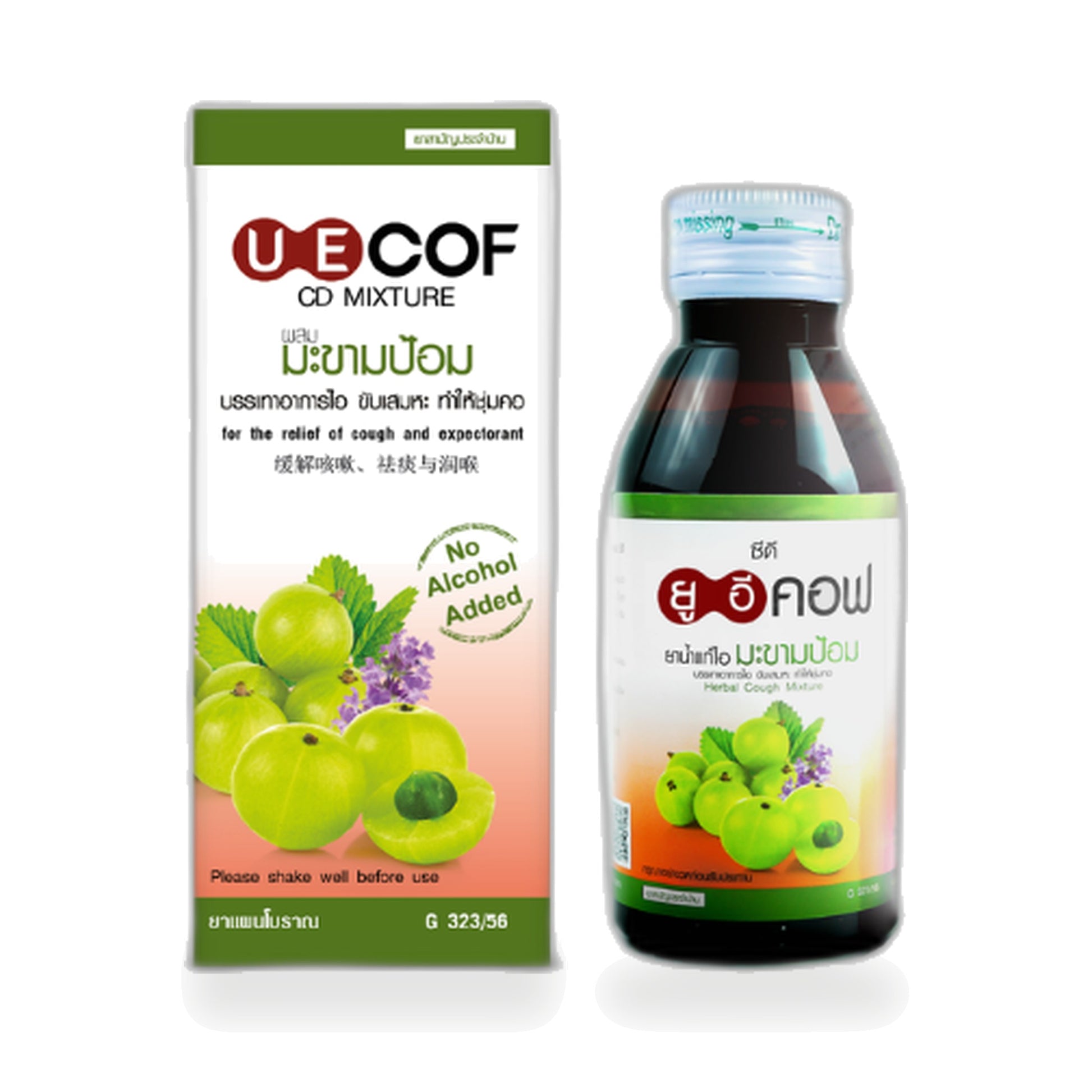Panapat Uecof CD Amla Herbal Throat Syrup — 6 x 120 ml