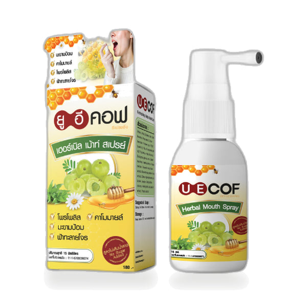 Panapat Uecof Herbal Throat & Mouth Spray with Amla — 15 ml
