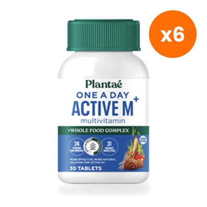 Plantae Active M Plus Multivitamin Tablets Men's 30 Tablets