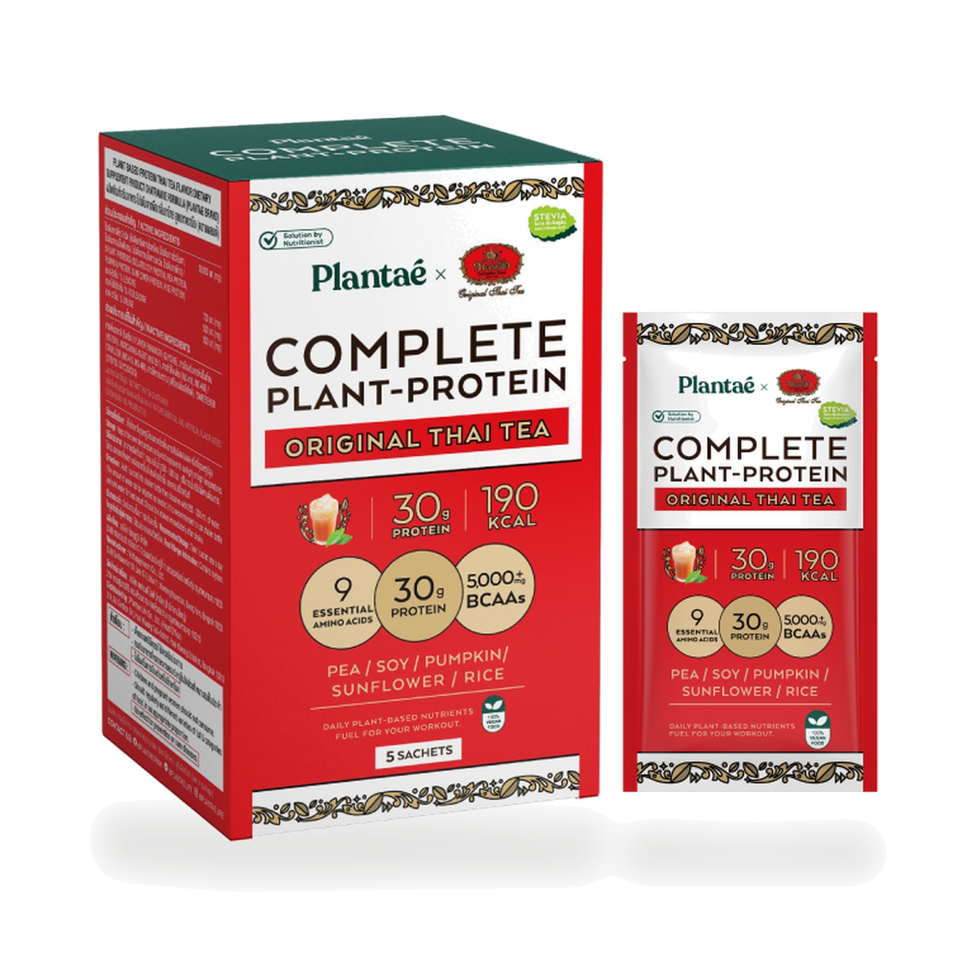 Plantae Complete Plant Protein Original Thai Tea Powder Box