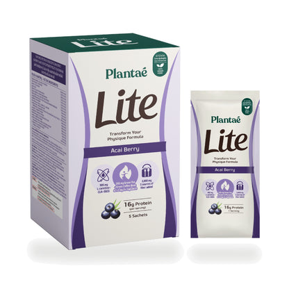 Plantae Lite Protein Acai Berry Plant-Based Drink Powder (Box)