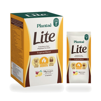 Plantae Lite Protein Tropical Blend Plant-Based Drink Powder (Box)