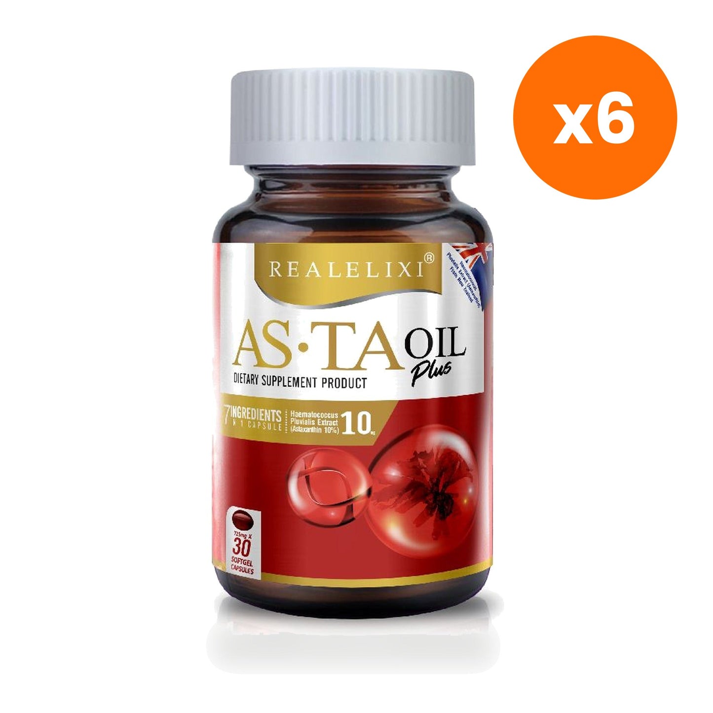 Real Elixir As Ta Oil Plus Astaxanthin 30 Capsules