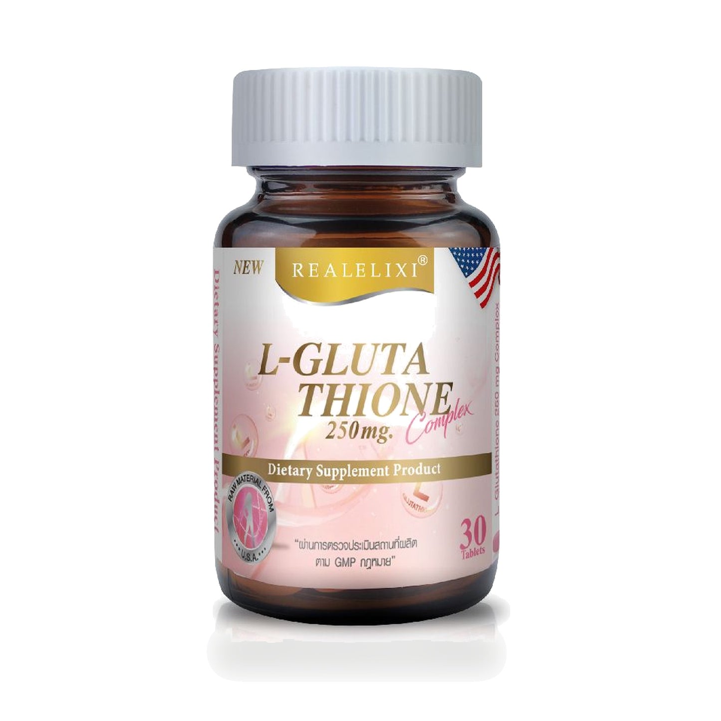 Real Elixir L-Glutathione Complex Tablets 250mg — 30 Tablets
