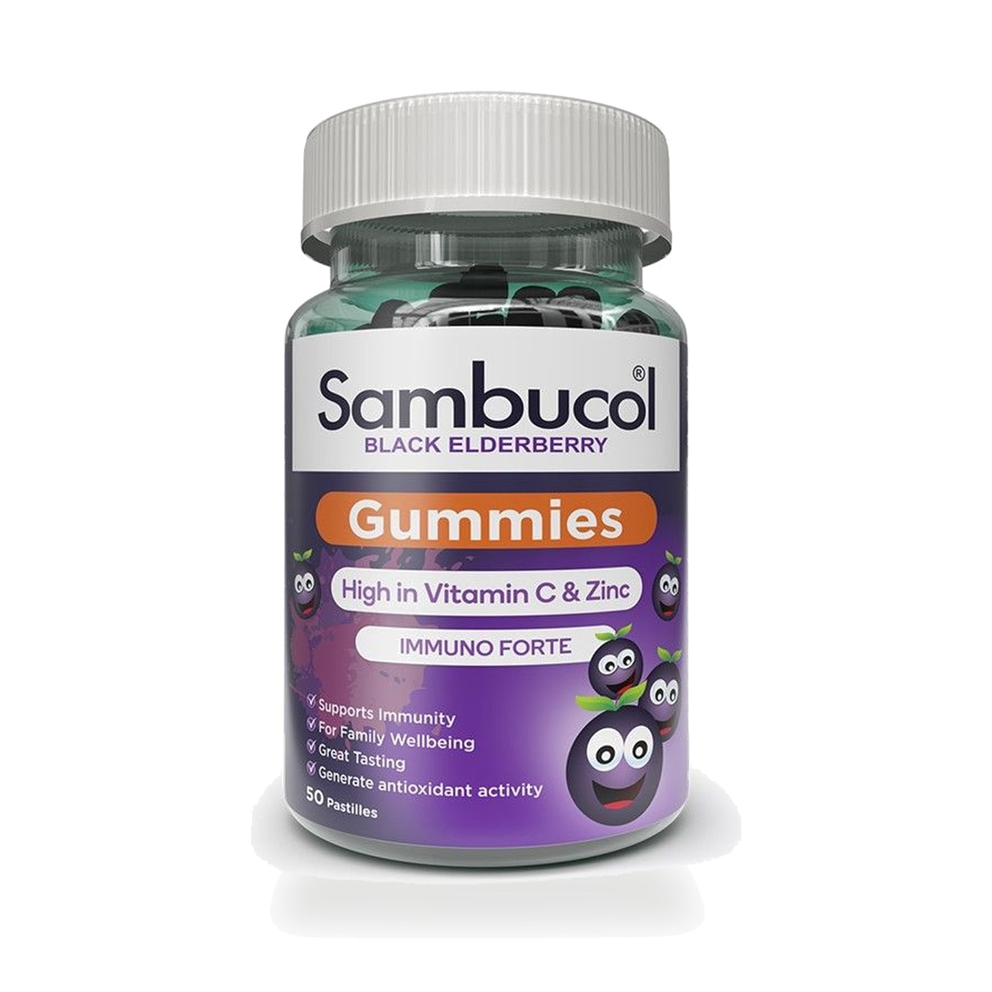 Sambucol Black Elderberry Gummies — 50 Gummies