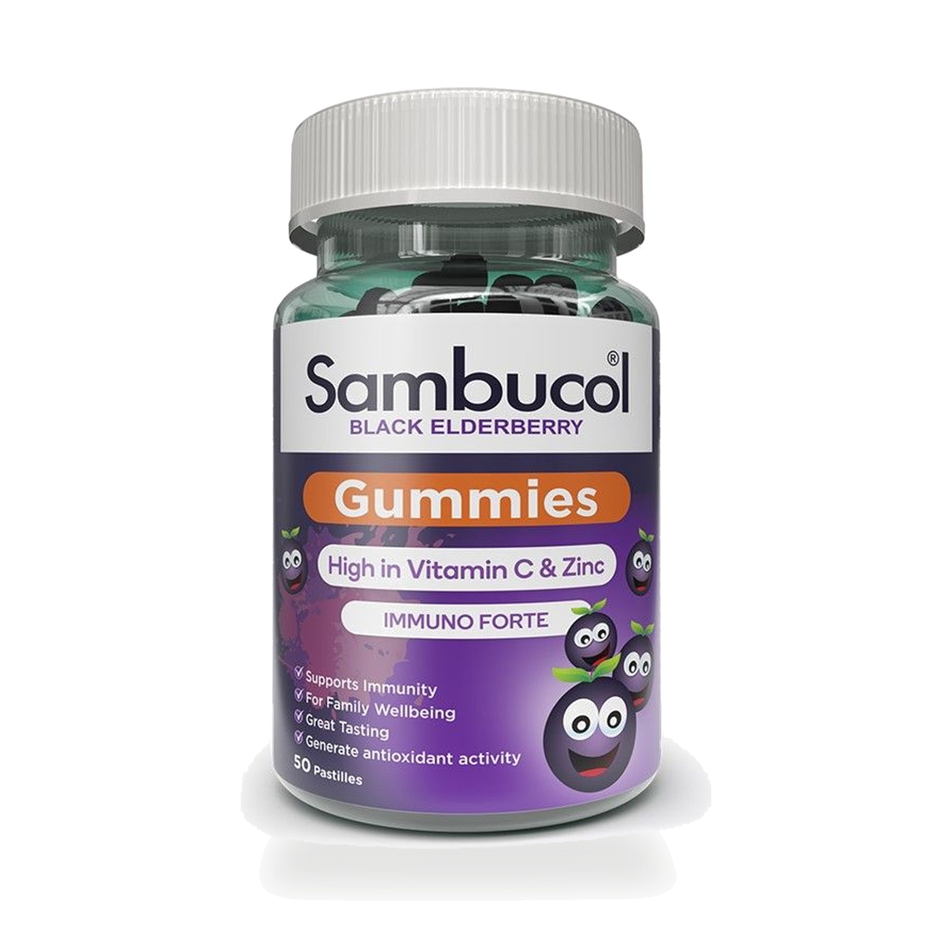 Sambucol Black Elderberry Gummies — 50 Gummies