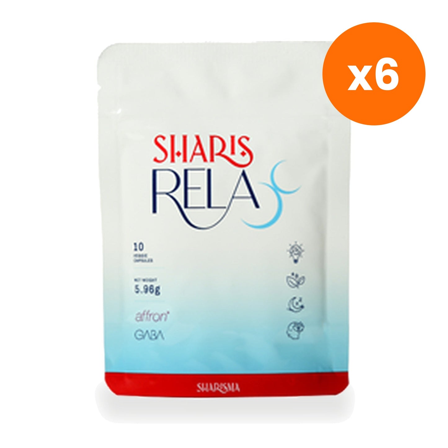 Sharis Relax Brahmi Saffron Capsules 10 Capsules