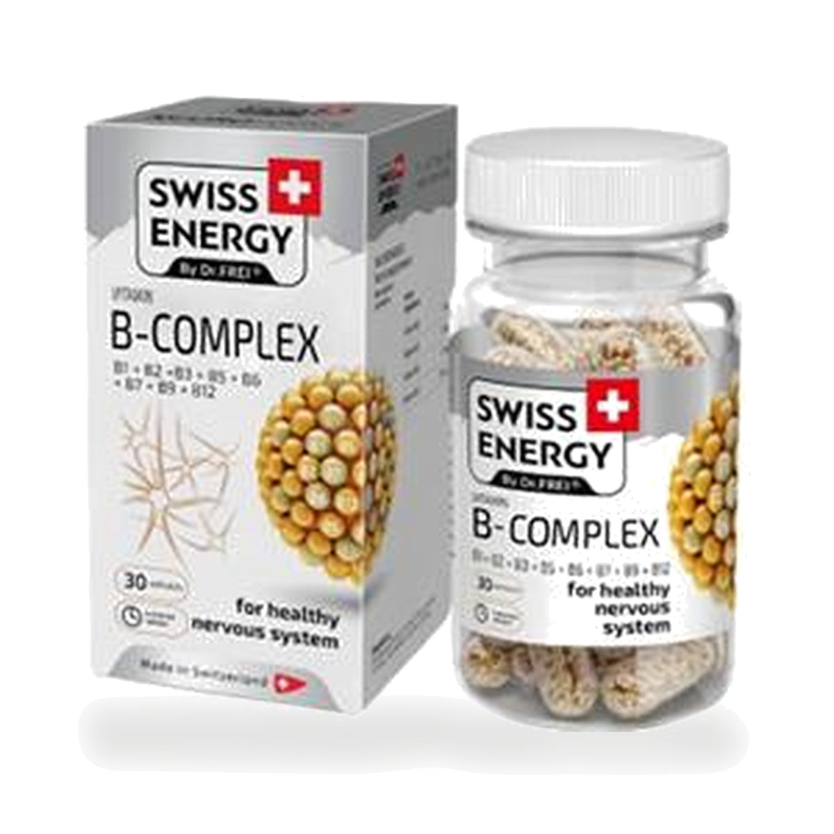 Swiss Energy B-Complex Sustained Release Capsules — 30 Capsules