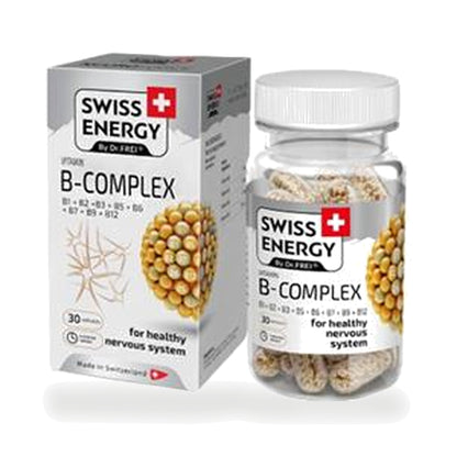 Swiss Energy B-Complex Sustained Release Capsules — 30 Capsules