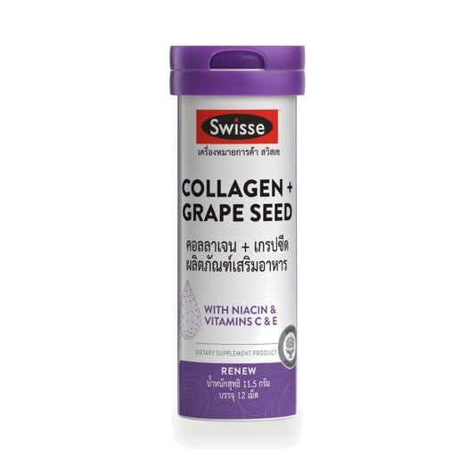 Swisse Collagen + Grape Seed Tablets — 12 Tablets