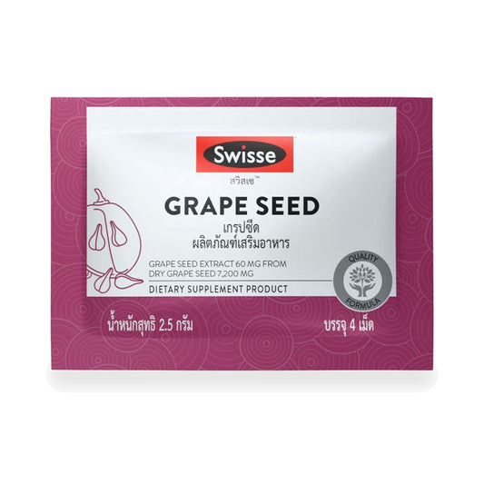 Swisse Grape Seed 60mg with Vitamin C Tablets — 4 Tablets