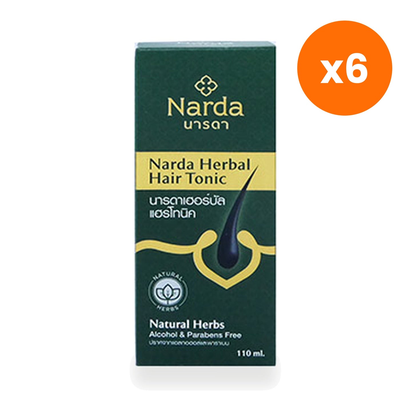 Thai Herbal Hair Serum Natural Herbs Leave In Treatment for Silky Smooth Ends 110 ml