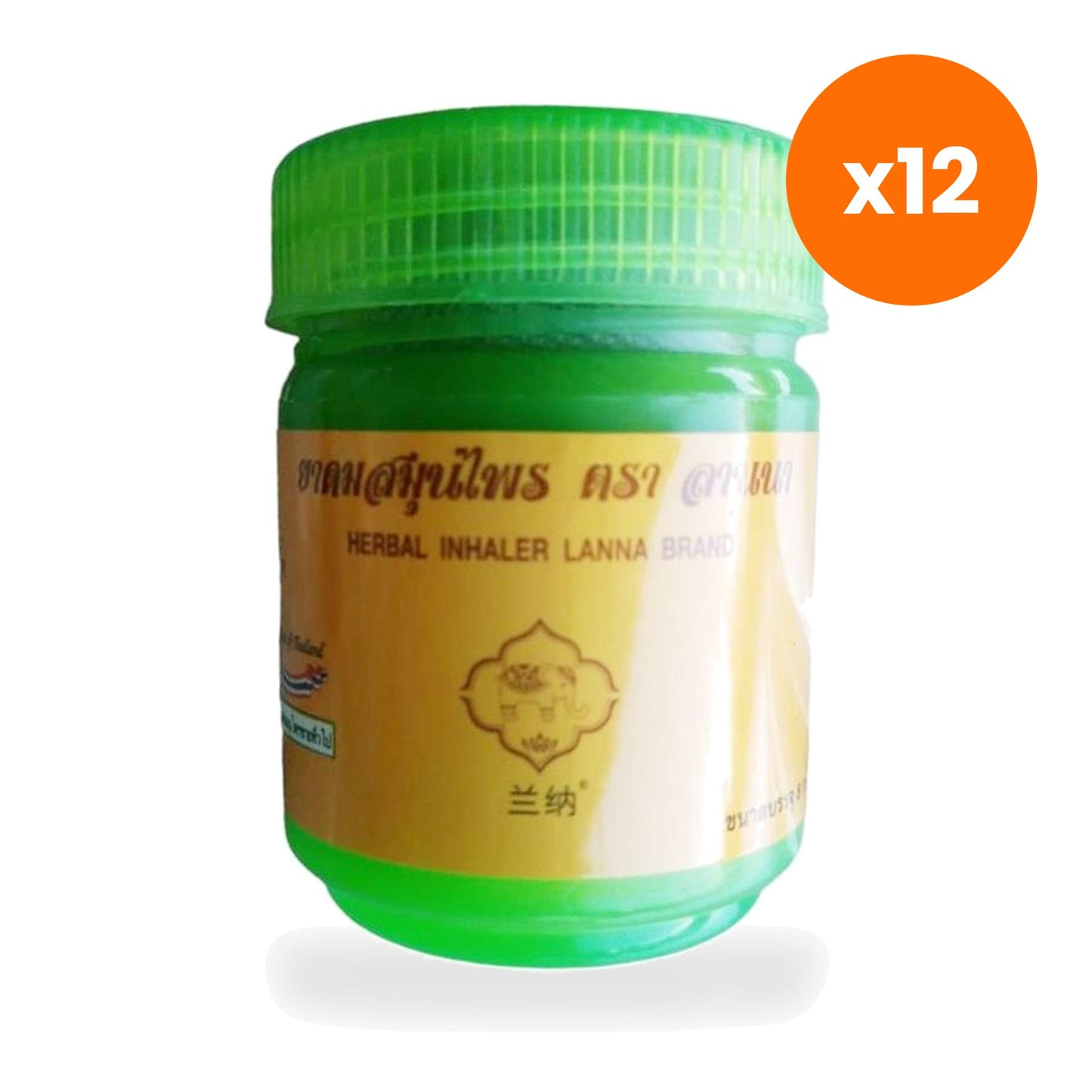 Thai Lanna Ya Dom Menthol Borneol Herbal Inhaler Aromatherapy 5 g